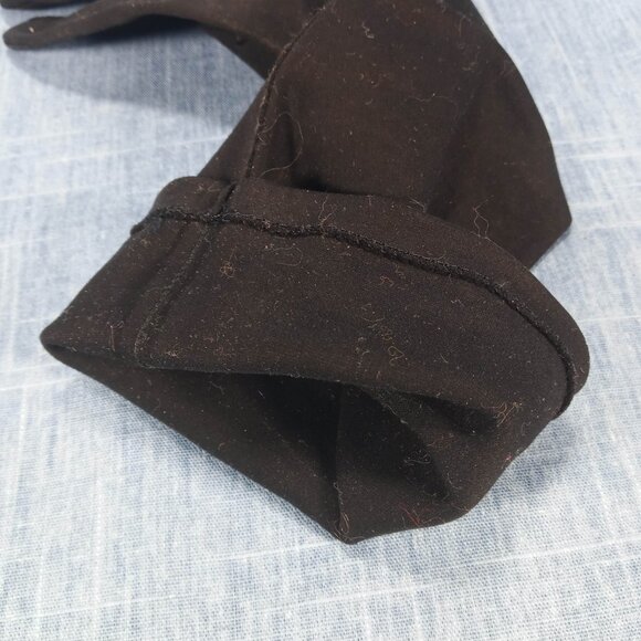 1950s Vintage Gloves in Black Fabric and Mid Length by Crescendoe - Picture 3 of 4